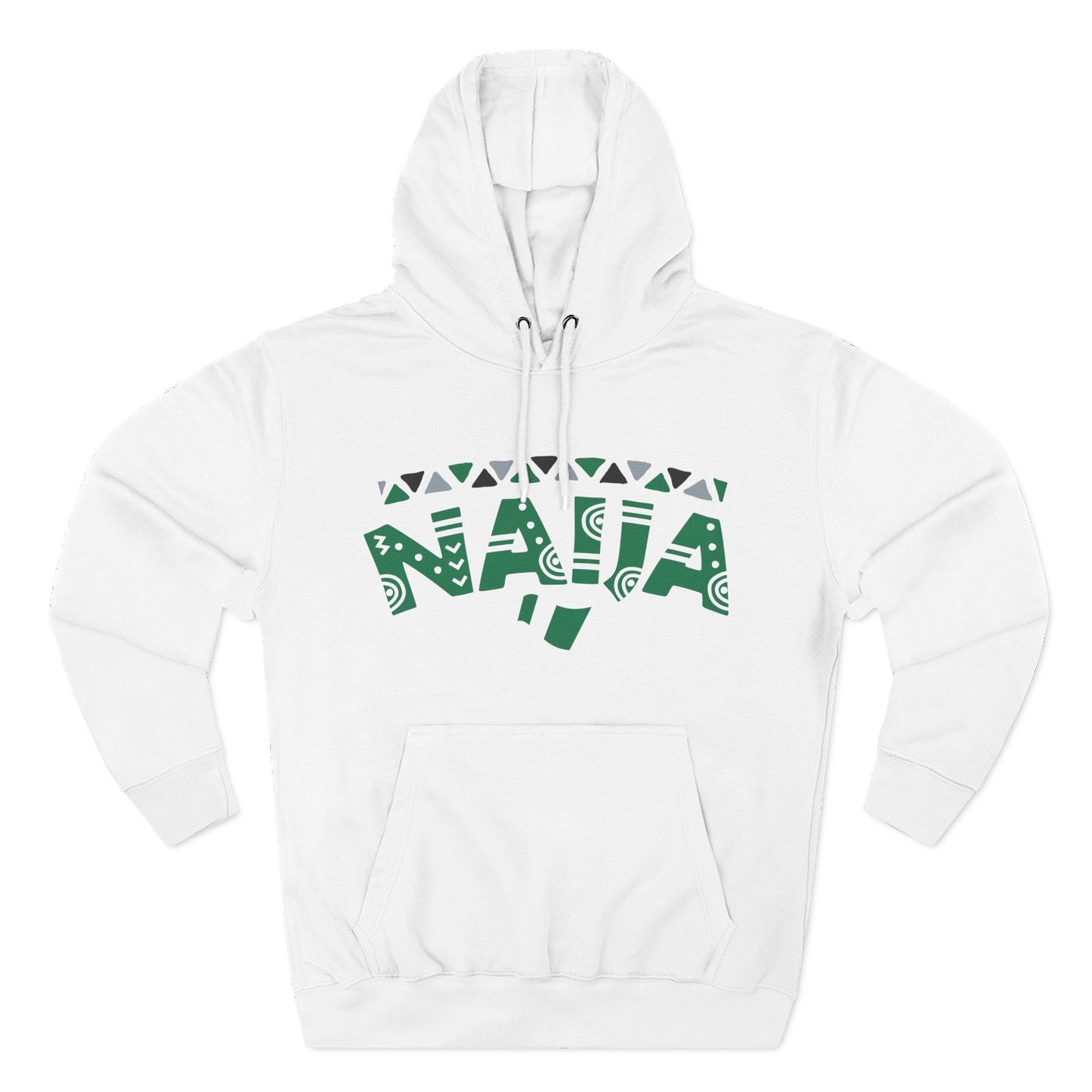 Nigeria Pride Fleece Hoodie - Celebrate Culture, Casual Style, Unisex Gift, Festivals, Comfortable Wear