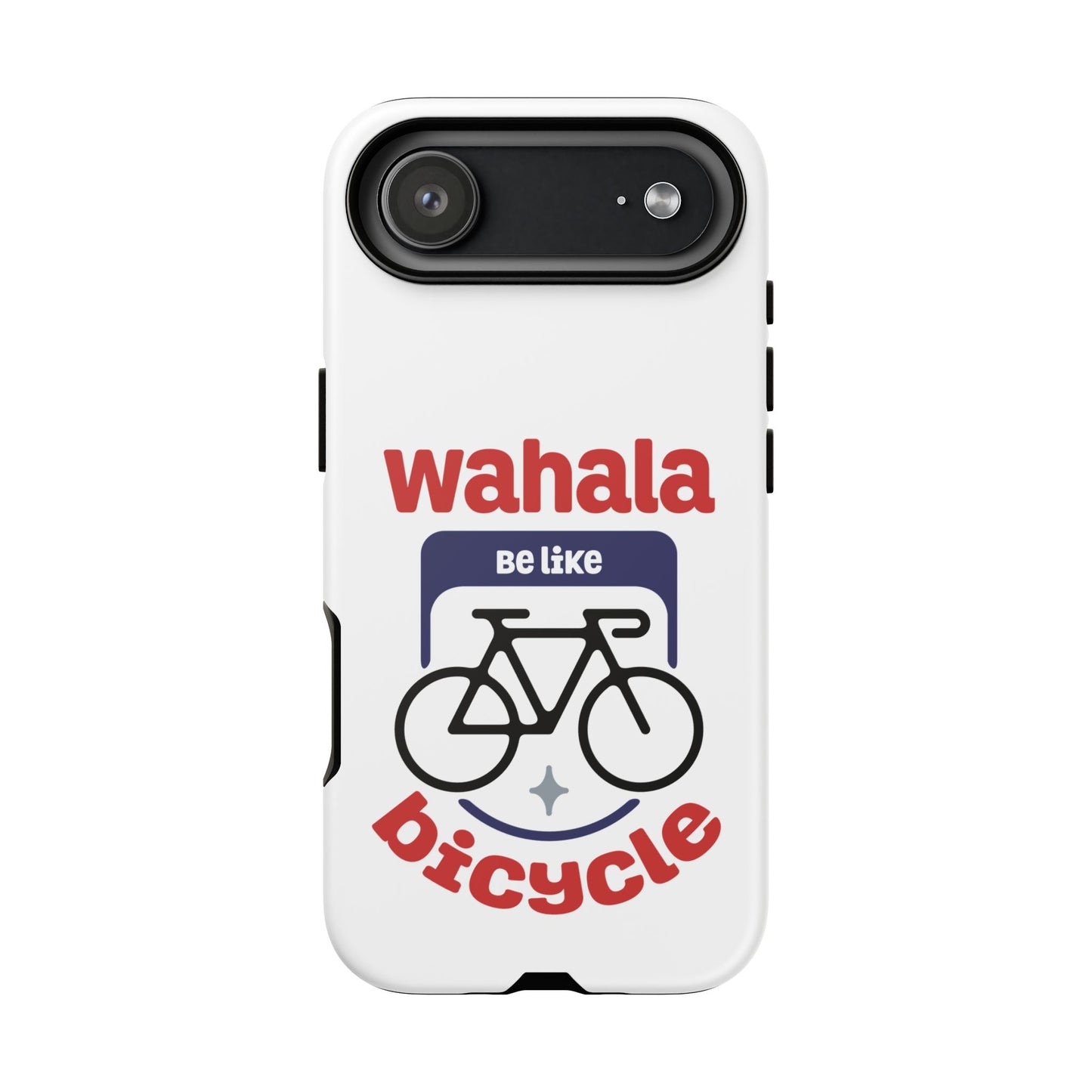 Phone Case | Wahala Be Like Bicycle Tough Cases | Gift for Cyclists | Funny Phone Cover | Trendy Cycling Accessories