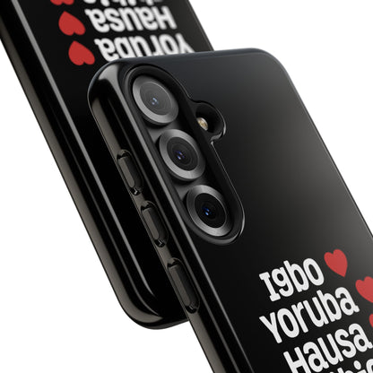 Phone Case — Nigerian Ethnic Pride Design (Igbo, Yoruba, Hausa, Ibibio, Edo, Tiv, Fulani)
