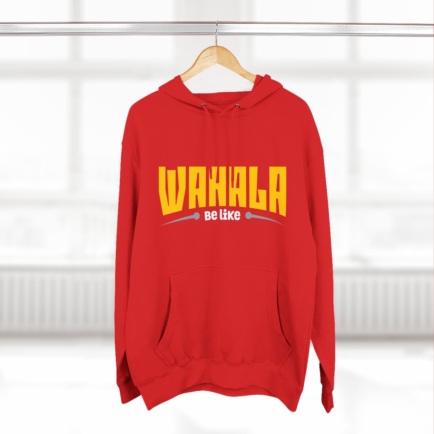 Wahalla be like Bicycle Fleece Hoodie | Great for Cyclists, Casual Wear, Gifts, Fall Fashion, Bike Festivals