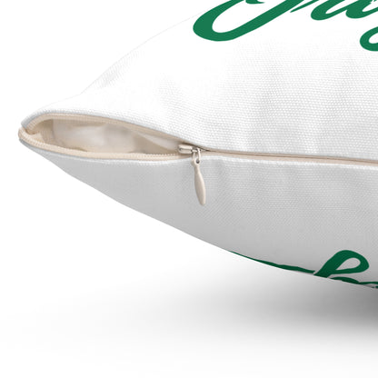 Certified Naija Proof of Origin Square Pillow — Nigerian Pride Decorative Throw Pillow