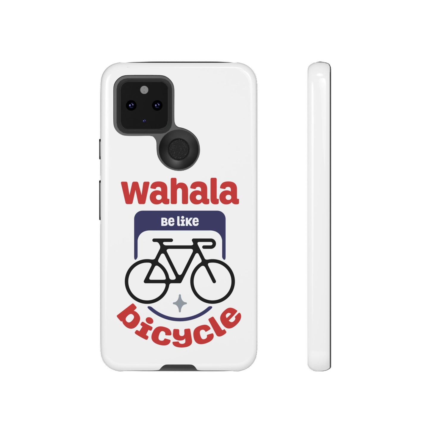 Phone Case | Wahala Be Like Bicycle Tough Cases | Gift for Cyclists | Funny Phone Cover | Trendy Cycling Accessories