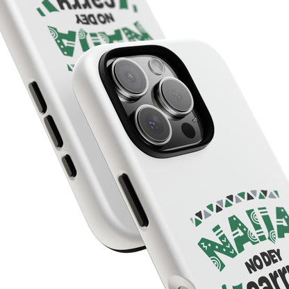 Nigerian-Inspired Tough Phone Case, Unique Gift, Trendy Accessory, Durable Protection, Fun Design for All Occasions