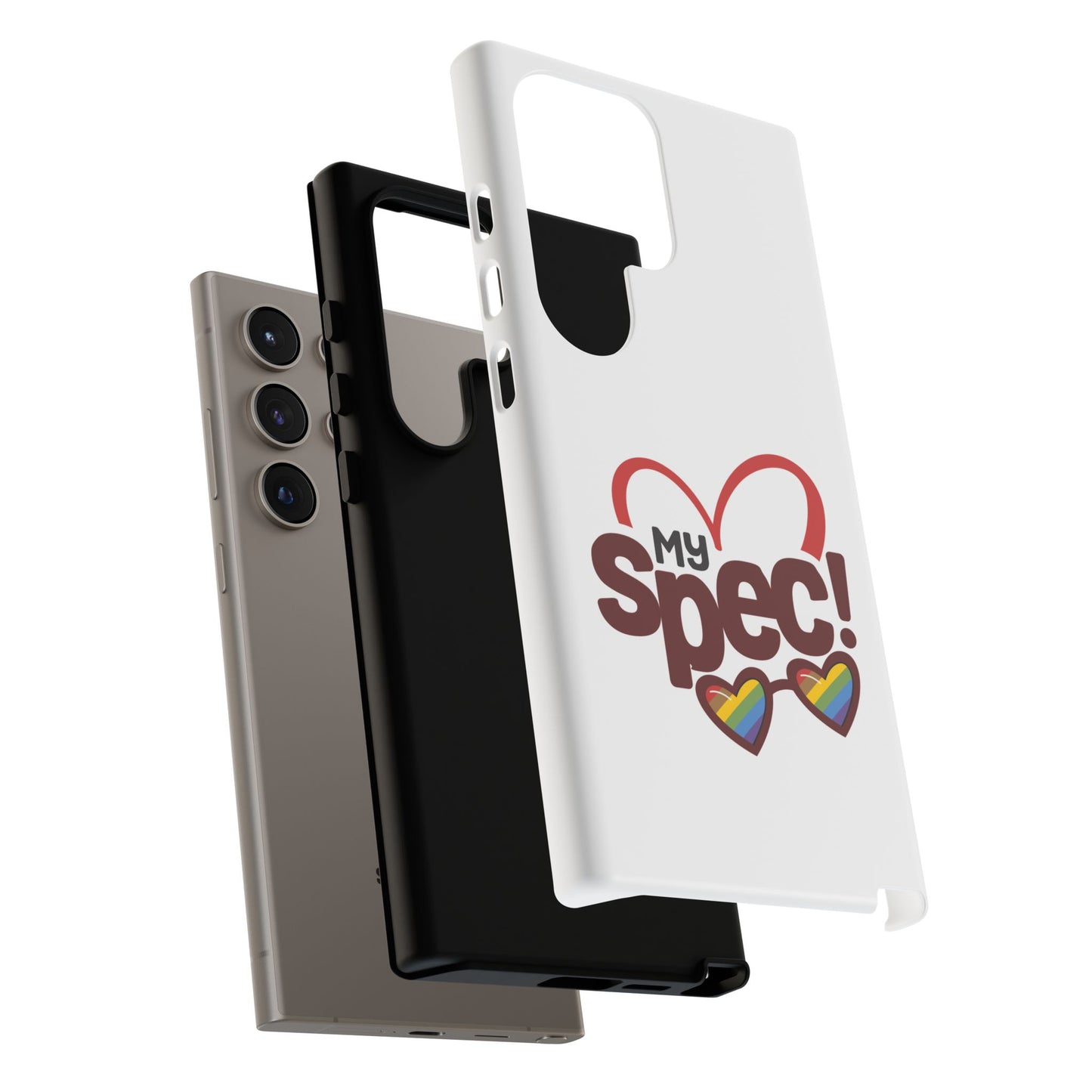 My Spec! Phone Case — Rainbow Heart Protective Case