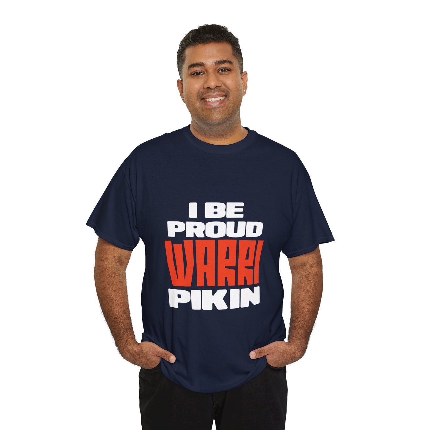 ''I be proud warri pikin'' Unisex Heavy Cotton Tee