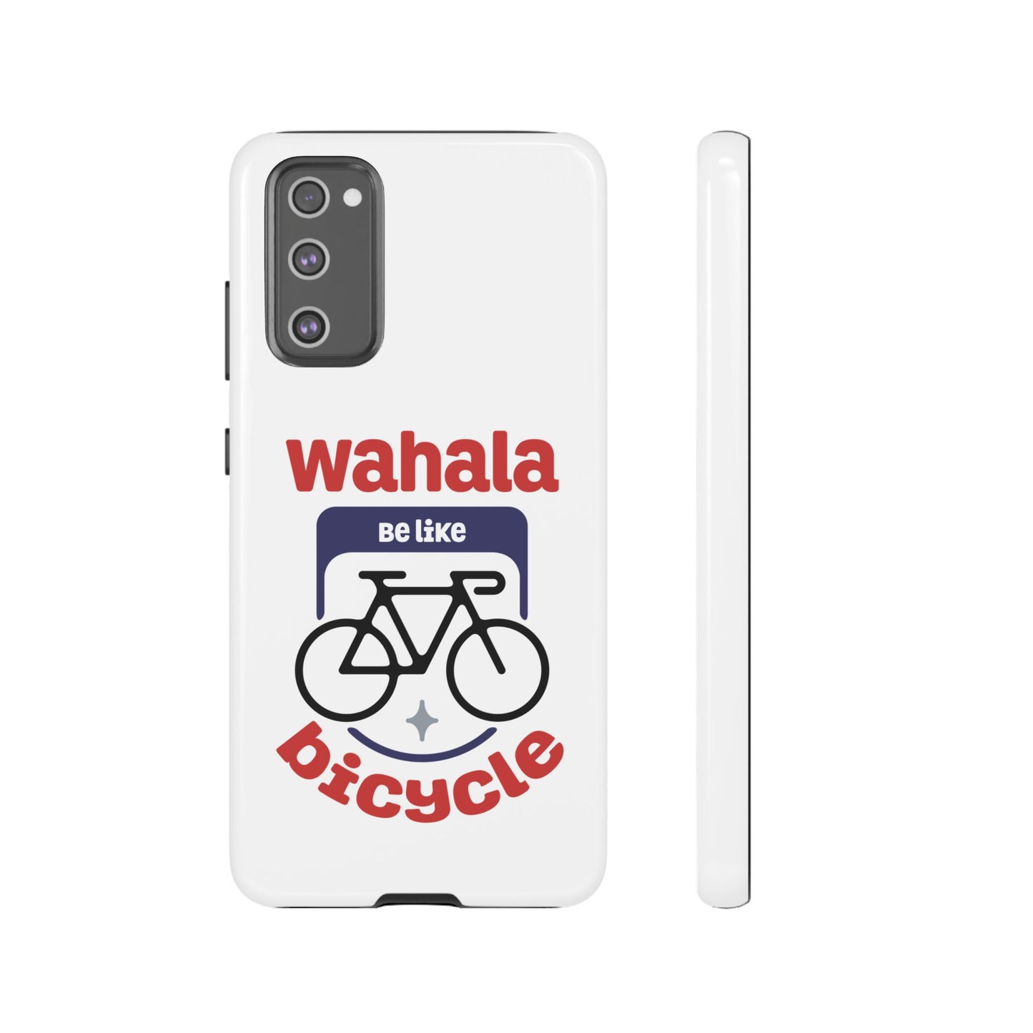 Phone Case | Wahala Be Like Bicycle Tough Cases | Gift for Cyclists | Funny Phone Cover | Trendy Cycling Accessories