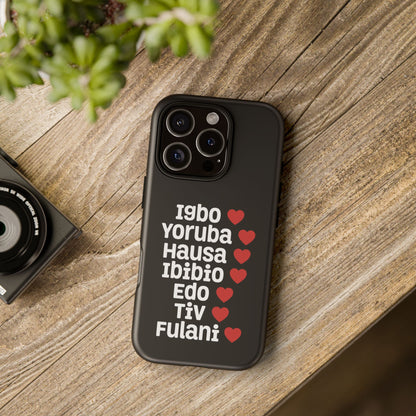 Phone Case — Nigerian Ethnic Pride Design (Igbo, Yoruba, Hausa, Ibibio, Edo, Tiv, Fulani)
