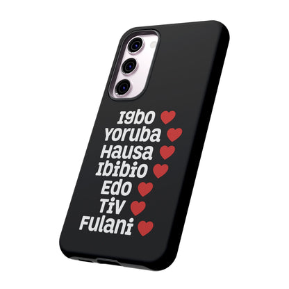 Phone Case — Nigerian Ethnic Pride Design (Igbo, Yoruba, Hausa, Ibibio, Edo, Tiv, Fulani)