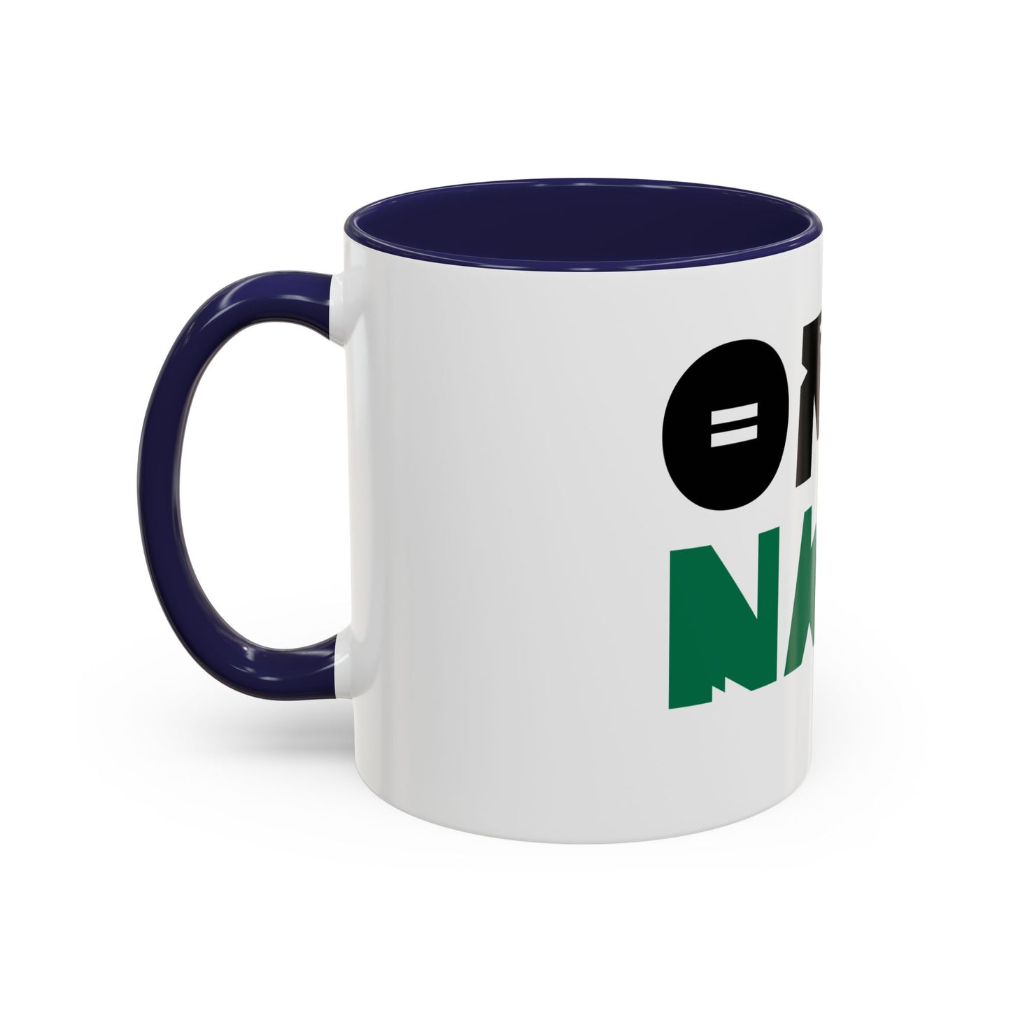 'OMO NAIJA' Accent Coffee Mug — Bold Green & Black