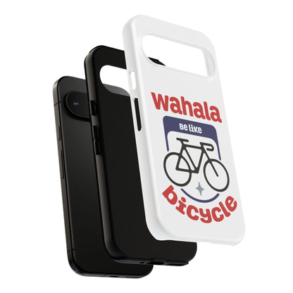 Phone Case | Wahala Be Like Bicycle Tough Cases | Gift for Cyclists | Funny Phone Cover | Trendy Cycling Accessories