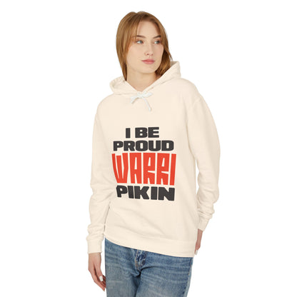 I Be Proud Warri Pikin Hoodie — Afro-Caribbean Pride Lightweight Hooded Sweatshirt