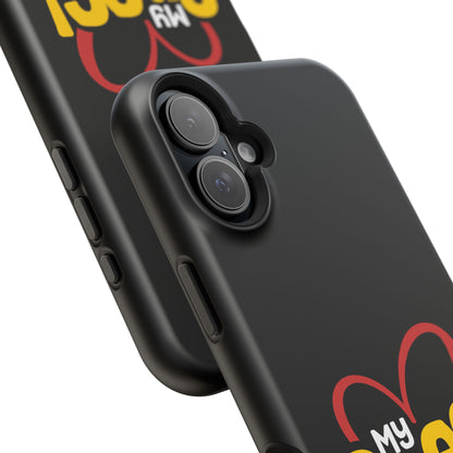 Magnetic Impact-Resistant Phone Case — “My Spec!” Heart & Rainbow Sunglasses Design