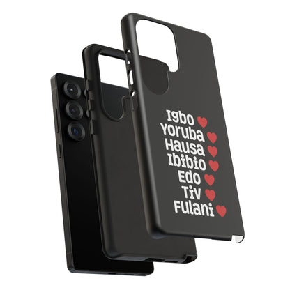 Phone Case — Nigerian Ethnic Pride Design (Igbo, Yoruba, Hausa, Ibibio, Edo, Tiv, Fulani)