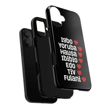 Phone Case — Nigerian Ethnic Pride Design (Igbo, Yoruba, Hausa, Ibibio, Edo, Tiv, Fulani)