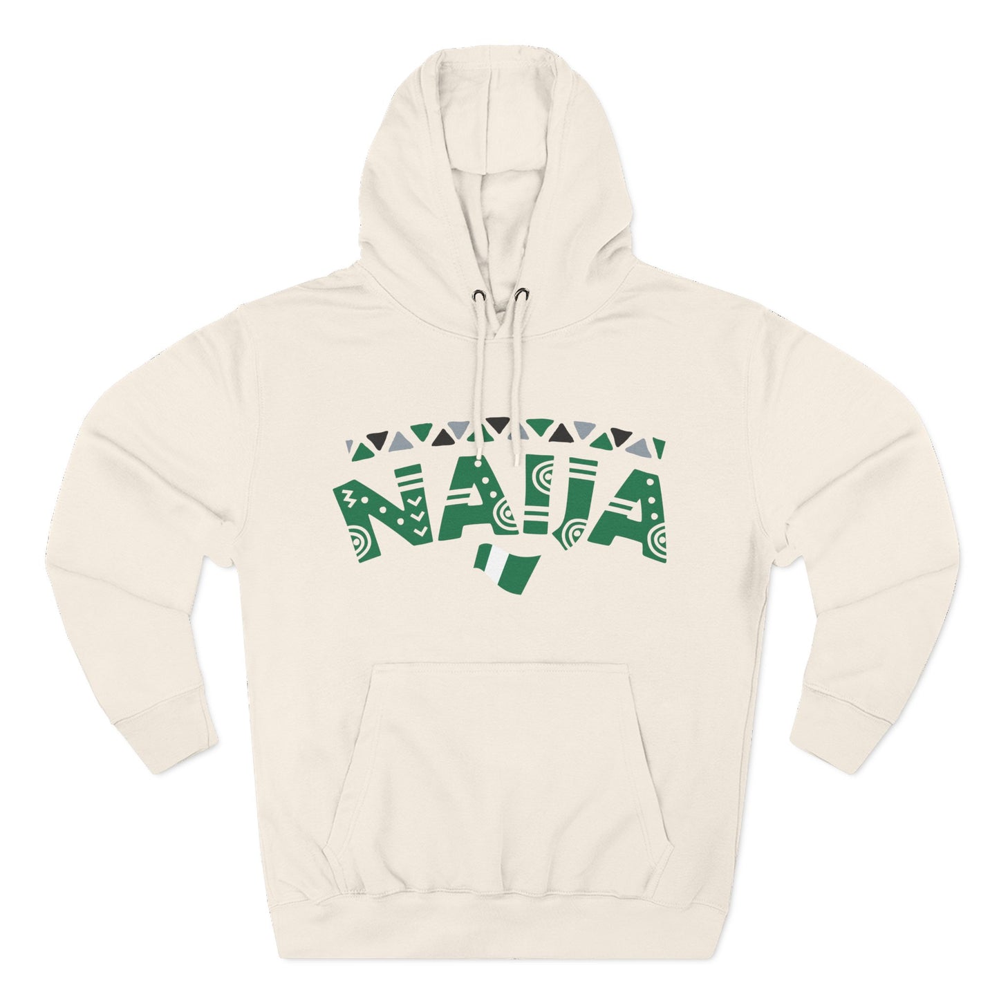 Nigeria Pride Fleece Hoodie - Celebrate Culture, Casual Style, Unisex Gift, Festivals, Comfortable Wear