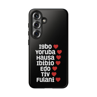 Phone Case — Nigerian Ethnic Pride Design (Igbo, Yoruba, Hausa, Ibibio, Edo, Tiv, Fulani)