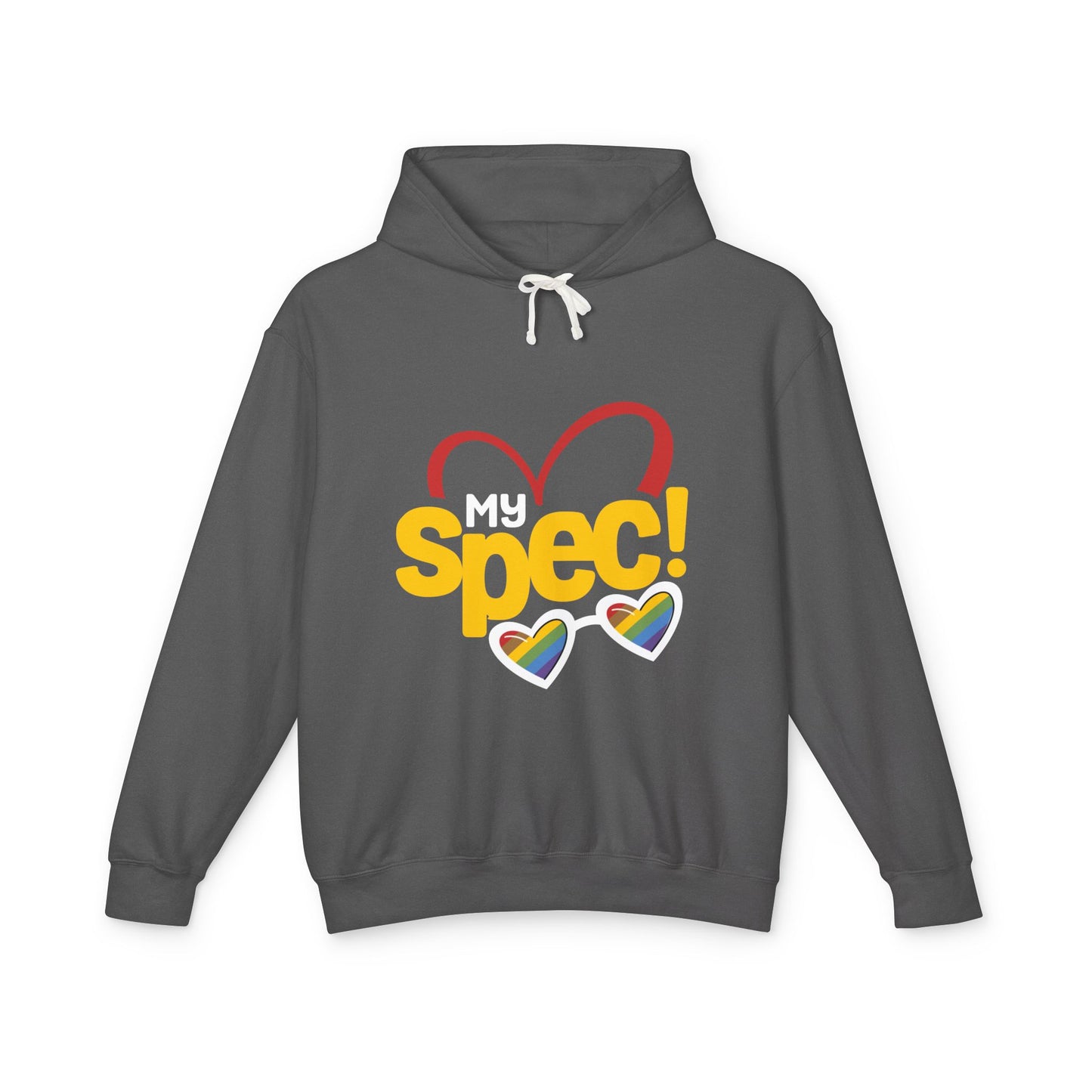 My Spec! Hoodie — Heart & Rainbow Sunglasses Sweatshirt