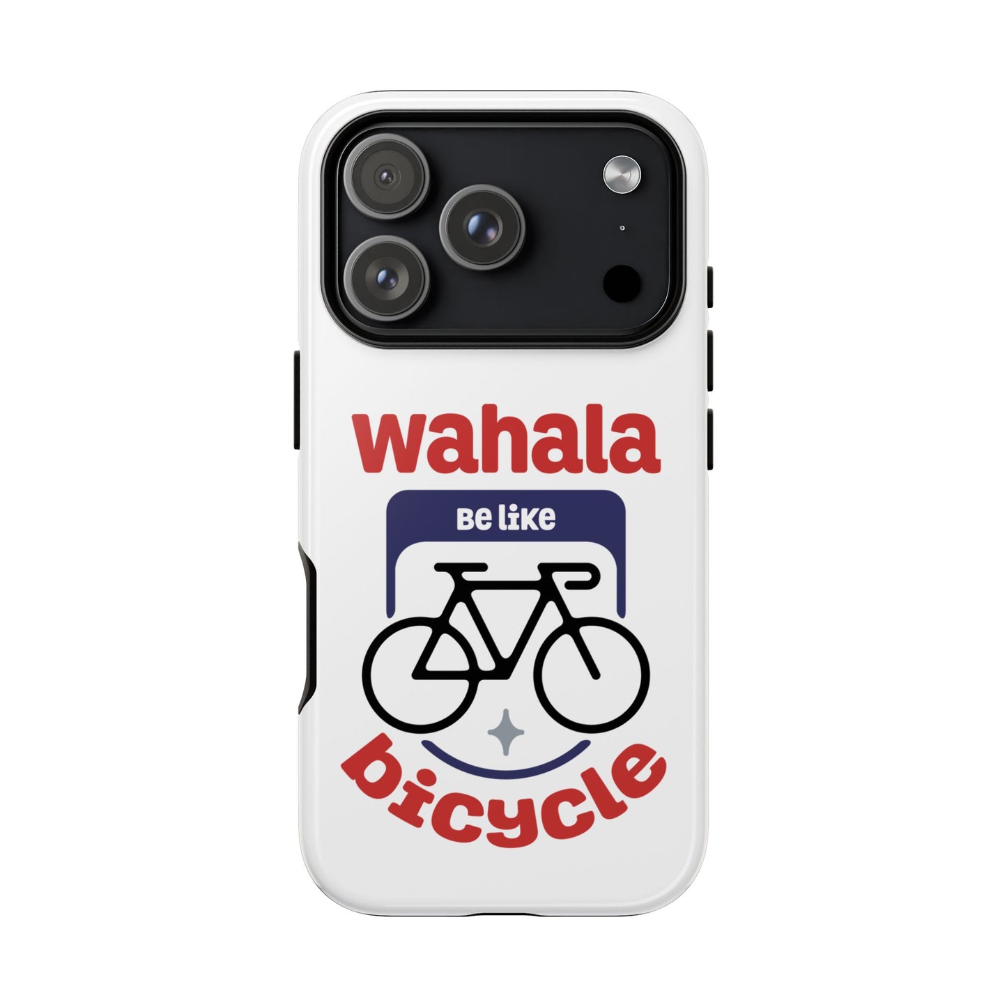 Phone Case | Wahala Be Like Bicycle Tough Cases | Gift for Cyclists | Funny Phone Cover | Trendy Cycling Accessories