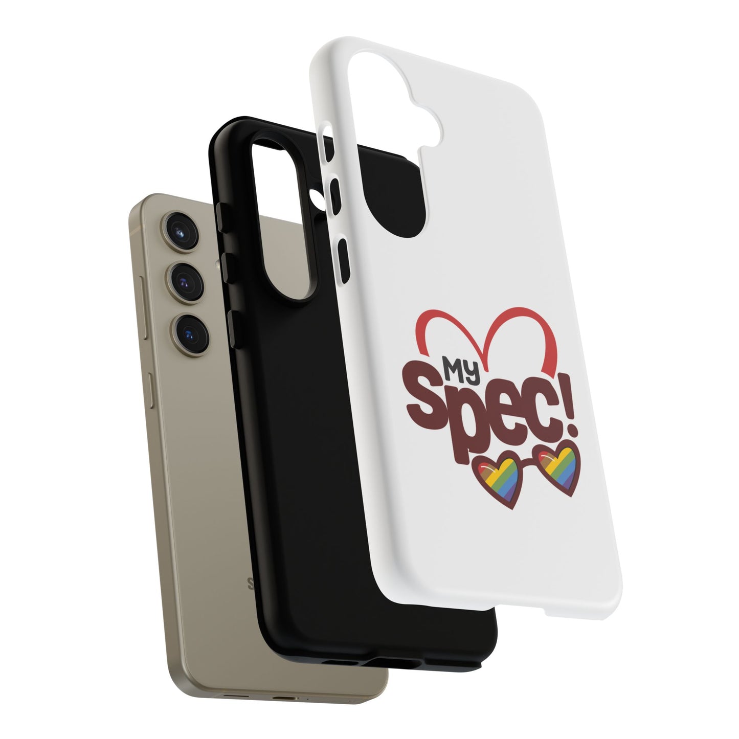 My Spec! Phone Case — Rainbow Heart Protective Case