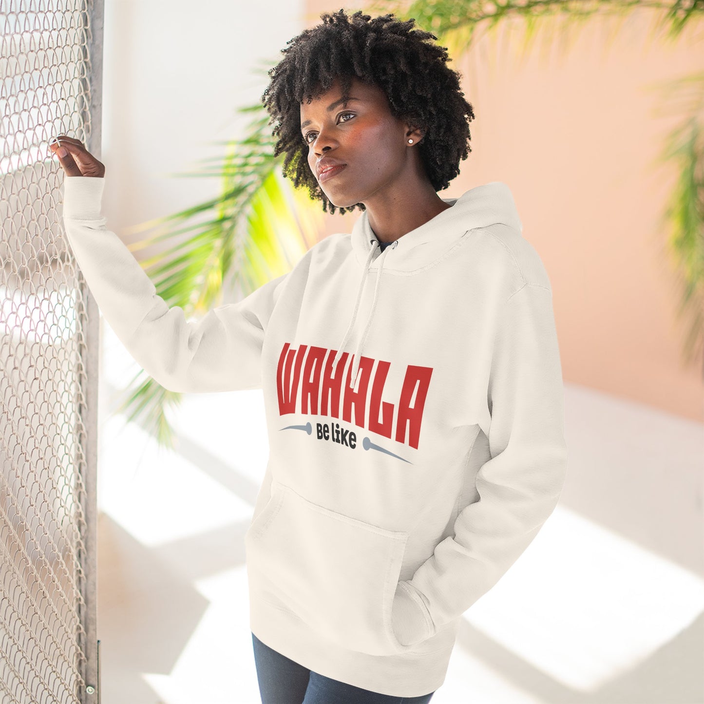 Wahalla be like Bicycle Fleece Hoodie | Great for Cyclists, Casual Wear, Gifts, Fall Fashion, Bike Festivals