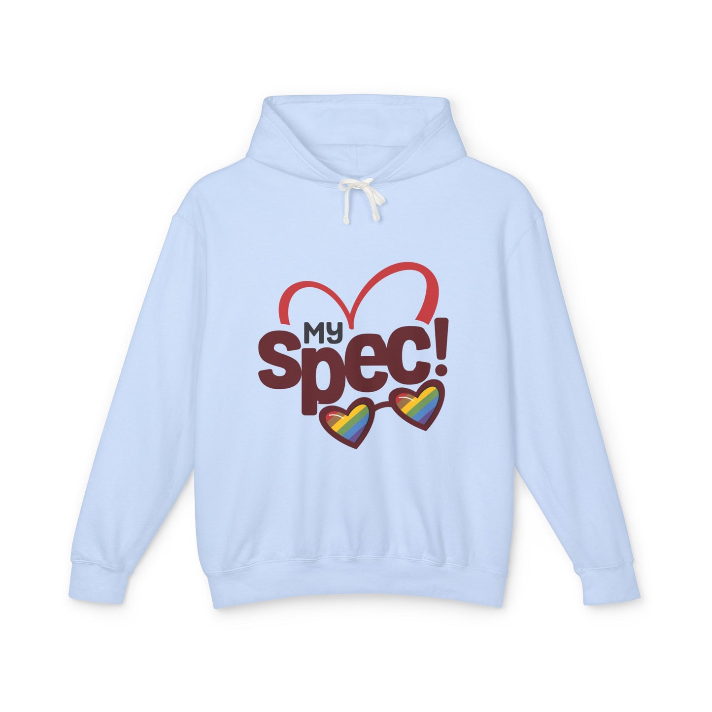 My Spec! Hoodie — Heart & Rainbow Sunglasses Sweatshirt