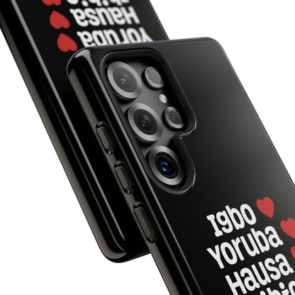 Phone Case — Nigerian Ethnic Pride Design (Igbo, Yoruba, Hausa, Ibibio, Edo, Tiv, Fulani)