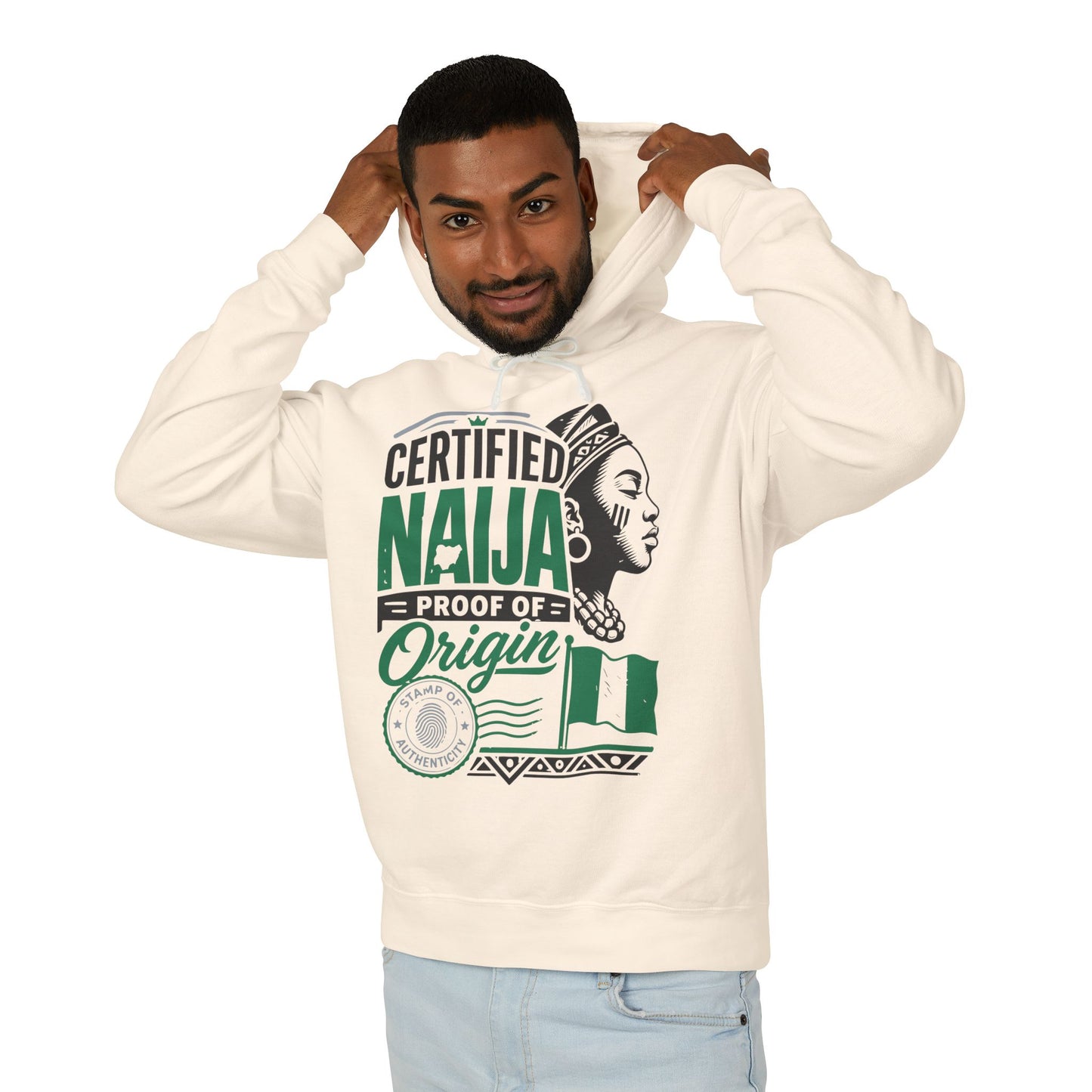 Certified Naija Hoodie — Nigerian Pride "Proof of Origin" Sweatshirt