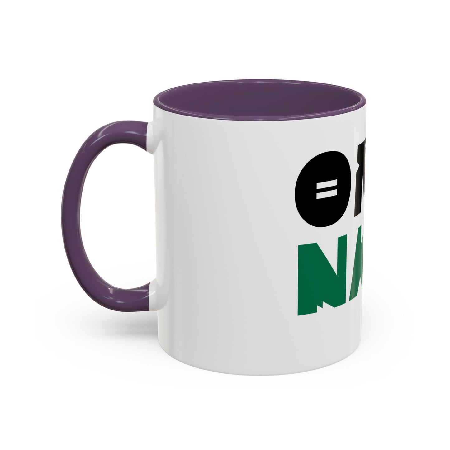 'OMO NAIJA' Accent Coffee Mug — Bold Green & Black