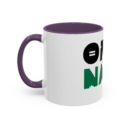 'OMO NAIJA' Accent Coffee Mug — Bold Green & Black