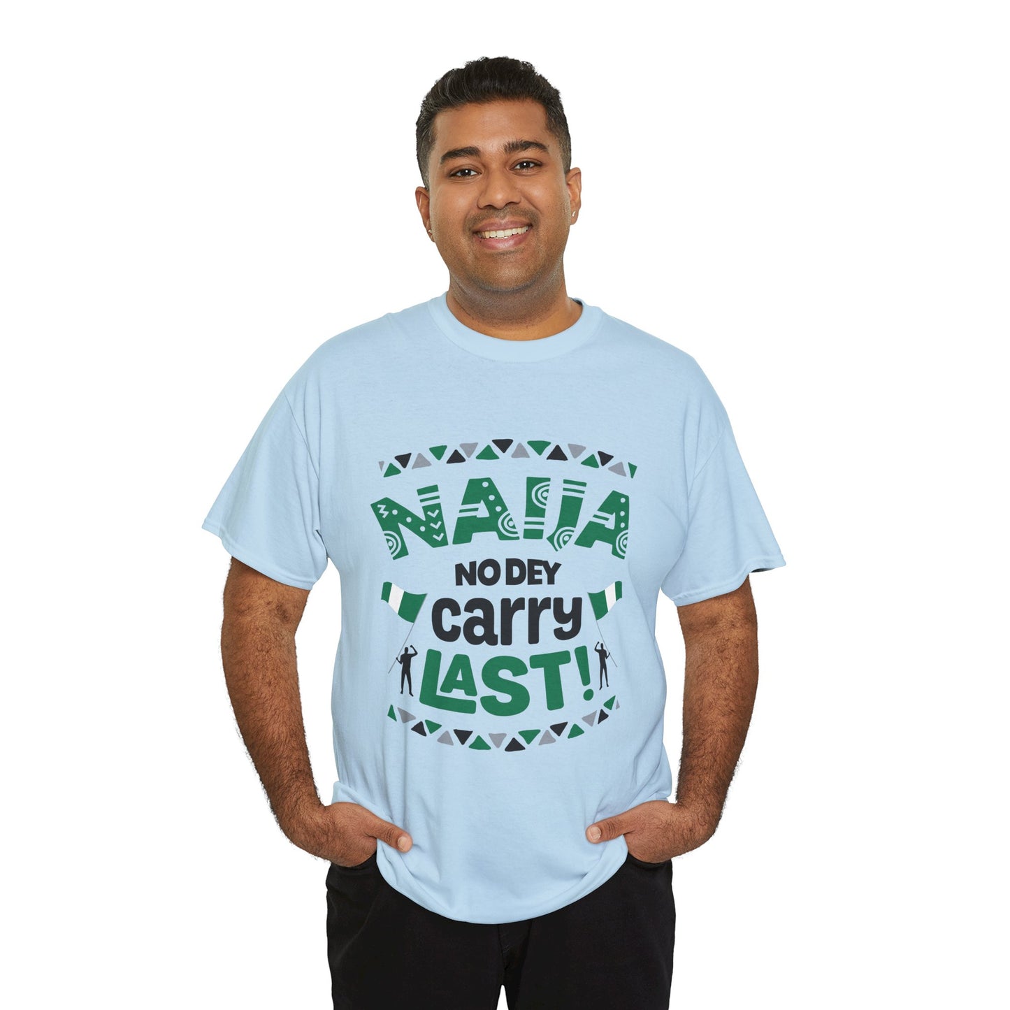 Nigerian Pride Unisex Heavy Cotton Tee, Fun Statement T-Shirt, Perfect for Casual Wear, Cultural Celebrations, Gift for Friends