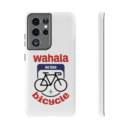 Phone Case | Wahala Be Like Bicycle Tough Cases | Gift for Cyclists | Funny Phone Cover | Trendy Cycling Accessories