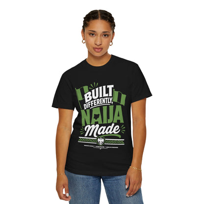 Naija Made T-Shirt — "Built Differently" Nigerian Pride Tee