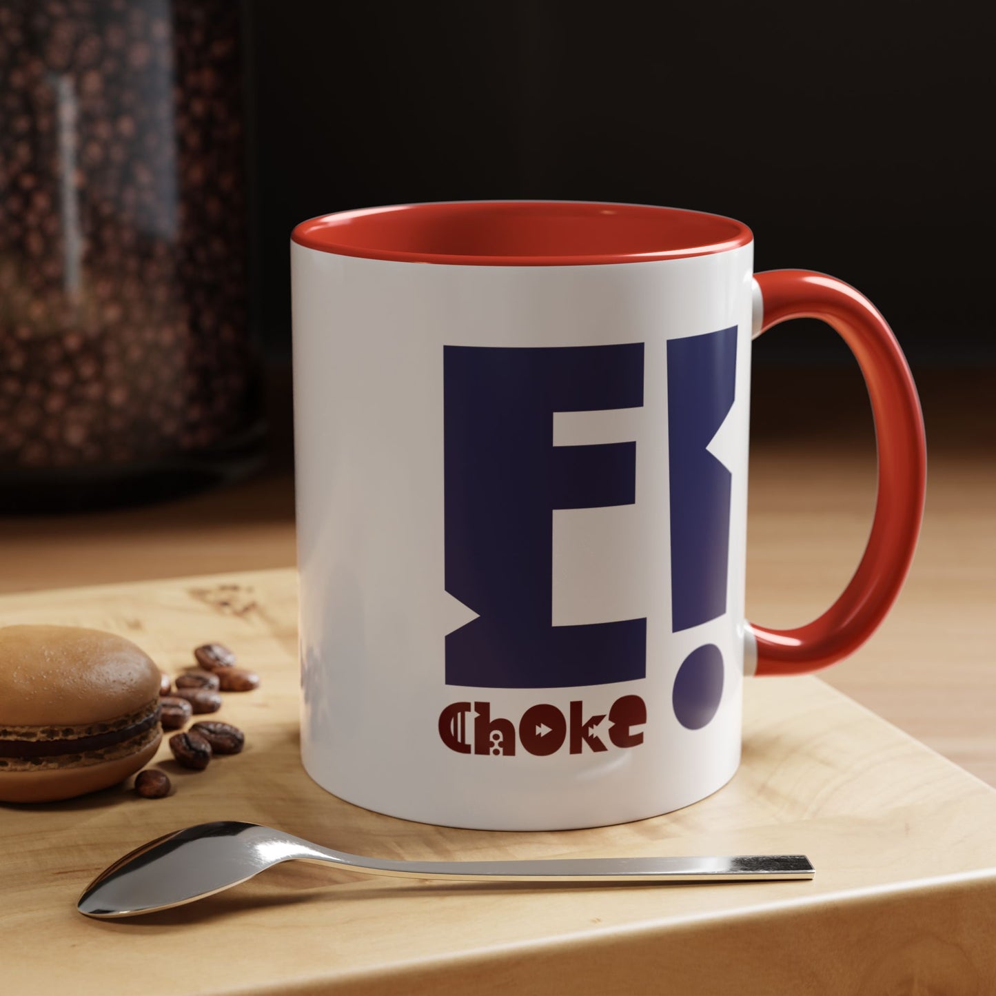 Coffee Mug — Bold “E Choke” Graphic Accent Mug (11/15oz)