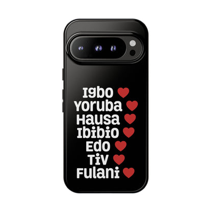 Phone Case — Nigerian Ethnic Pride Design (Igbo, Yoruba, Hausa, Ibibio, Edo, Tiv, Fulani)