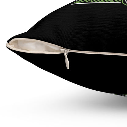 Square Pillow — "Built Differently Naija Made" Nigerian Pride Decorative Cushion
