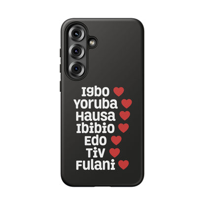Phone Case — Nigerian Ethnic Pride Design (Igbo, Yoruba, Hausa, Ibibio, Edo, Tiv, Fulani)