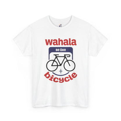 Wahala be like Bicycle Unisex Heavy Cotton Tee, Perfect Gift for Cyclists, Casual Wear, Bike Enthusiasts, Fun Statement Shirt