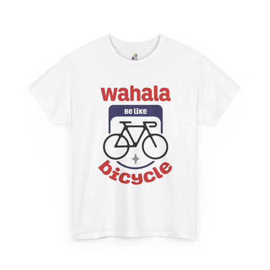 Wahala be like Bicycle Unisex Heavy Cotton Tee, Perfect Gift for Cyclists, Casual Wear, Bike Enthusiasts, Fun Statement Shirt