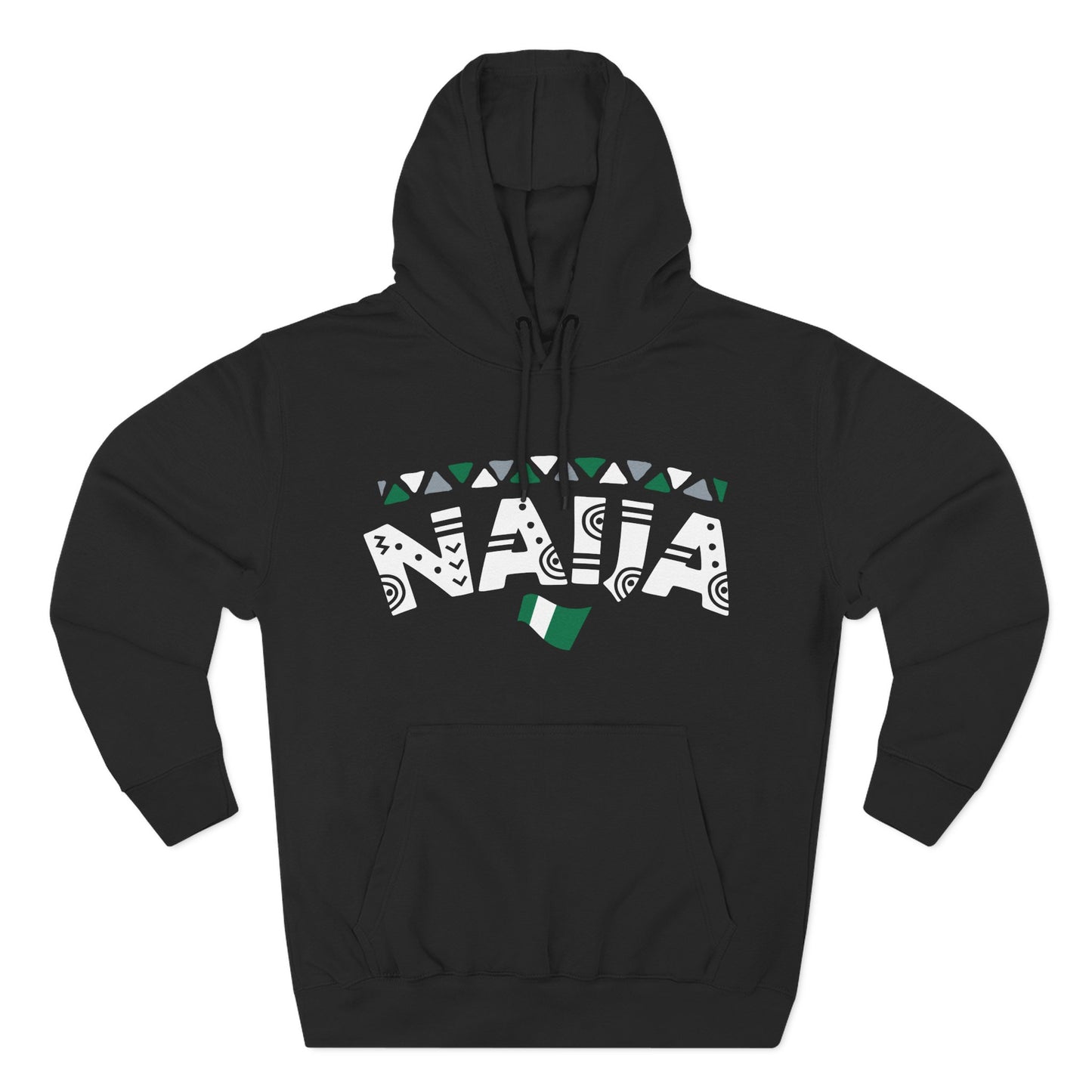 Nigeria Pride Fleece Hoodie - Celebrate Culture, Casual Style, Unisex Gift, Festivals, Comfortable Wear