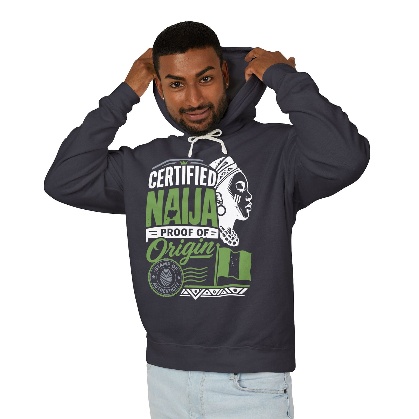Certified Naija Hoodie — Nigerian Pride "Proof of Origin" Sweatshirt