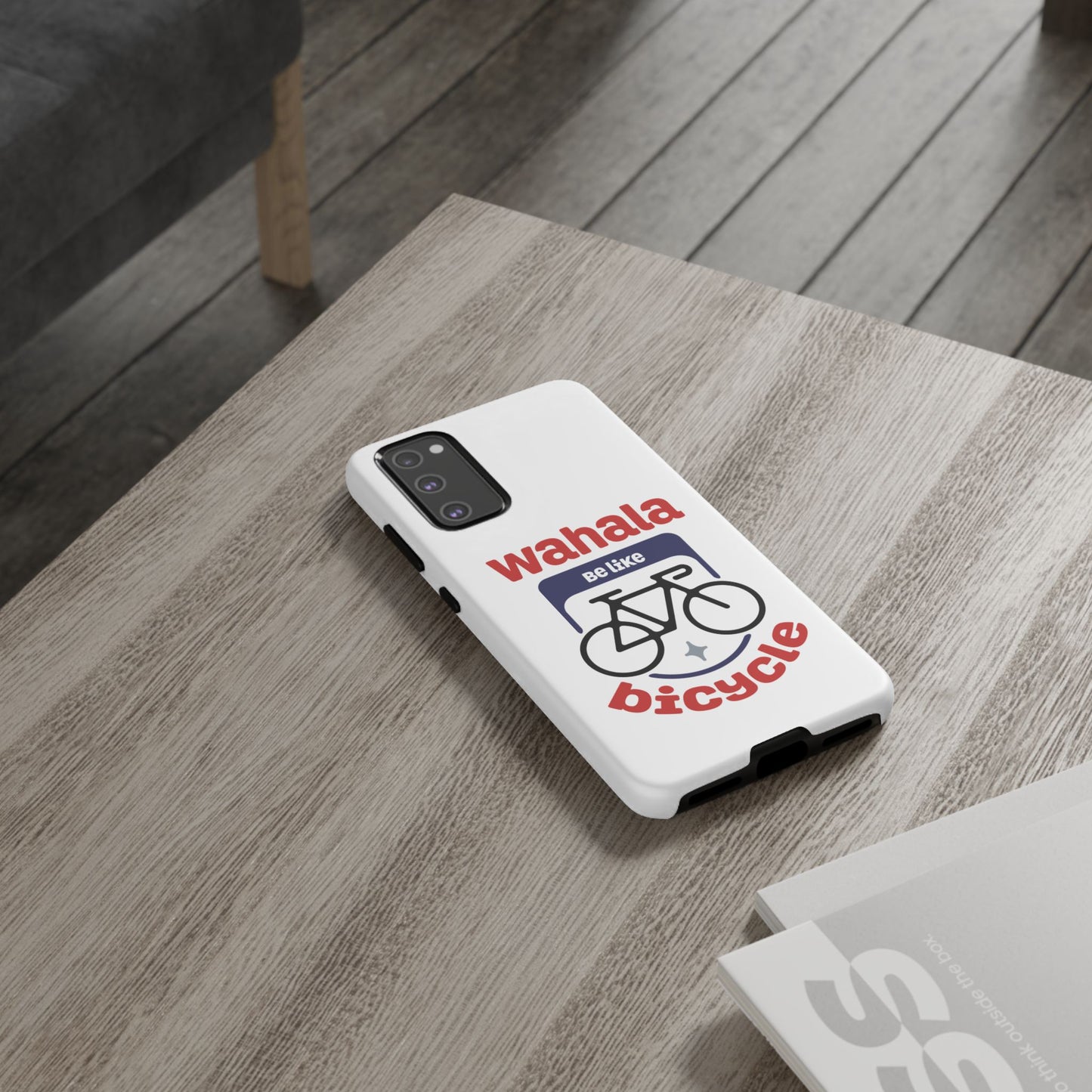 Phone Case | Wahala Be Like Bicycle Tough Cases | Gift for Cyclists | Funny Phone Cover | Trendy Cycling Accessories
