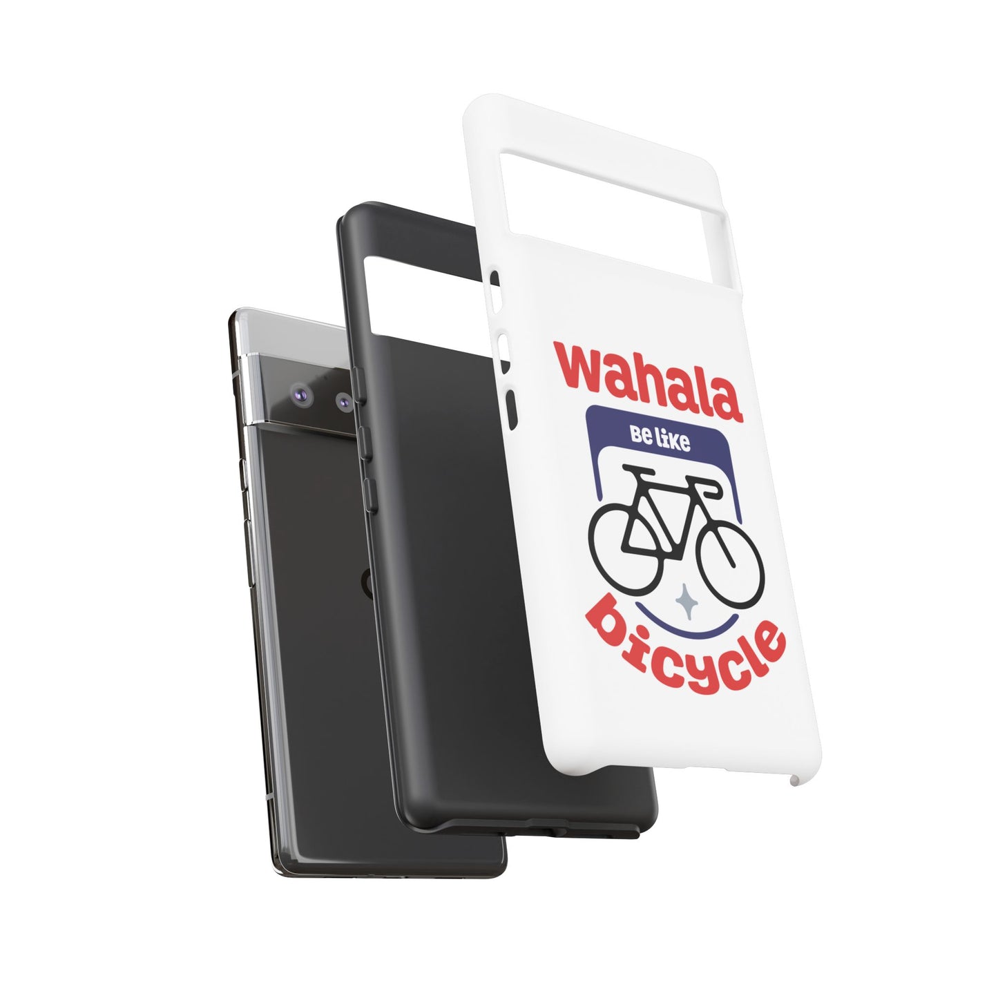 Phone Case | Wahala Be Like Bicycle Tough Cases | Gift for Cyclists | Funny Phone Cover | Trendy Cycling Accessories
