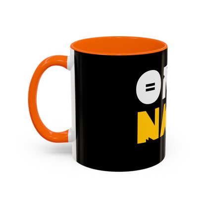 Coffee Omo Naija Accent Mug — Bold Black & Yellow Gamer Coffee Cup