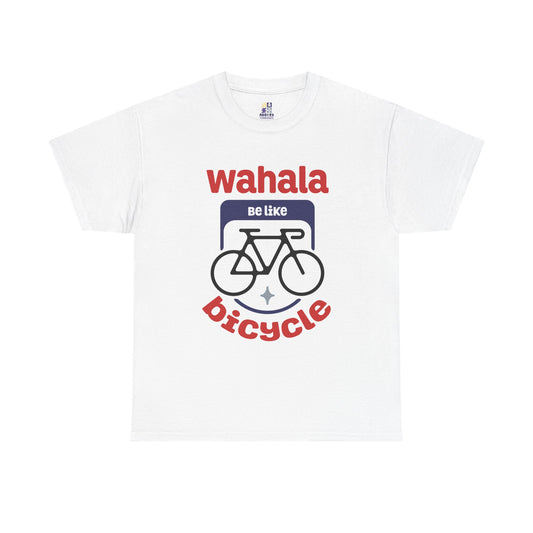 Wahala be like Bicycle Unisex Heavy Cotton Tee, Perfect Gift for Cyclists, Casual Wear, Bike Enthusiasts, Fun Statement Shirt