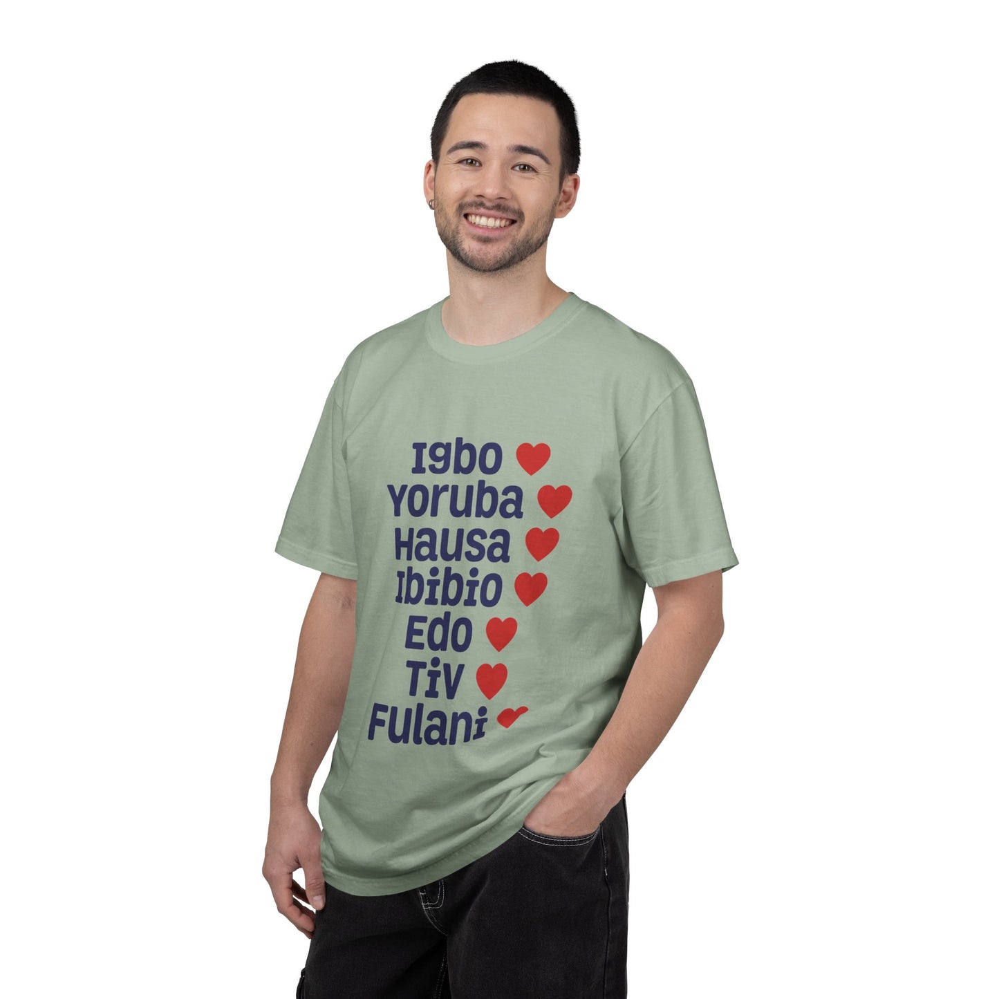T-Shirt — Nigerian Ethnic Pride Tee (Igbo, Yoruba, Hausa, Ibibio, Edo, Tiv, Fulani)