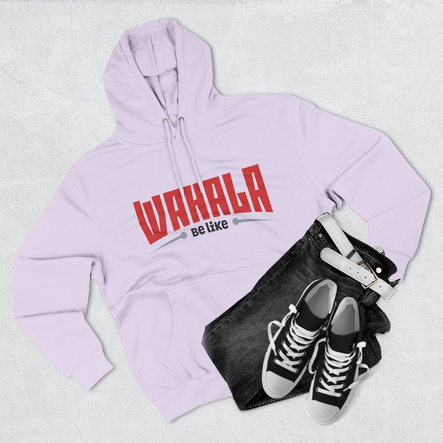 Wahalla be like Bicycle Fleece Hoodie | Great for Cyclists, Casual Wear, Gifts, Fall Fashion, Bike Festivals