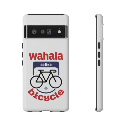 Phone Case | Wahala Be Like Bicycle Tough Cases | Gift for Cyclists | Funny Phone Cover | Trendy Cycling Accessories