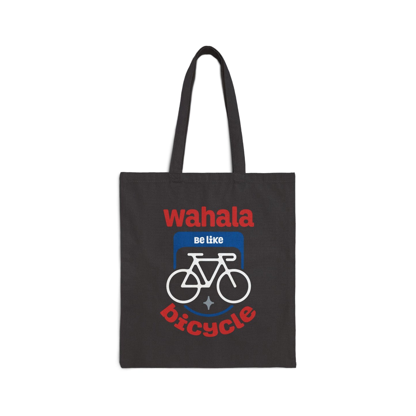 Wahala be like Bicycle Cotton Canvas Tote Bag - Eco-Friendly Shopping, Beach, Gym, Teacher Gift, Reusable Bag
