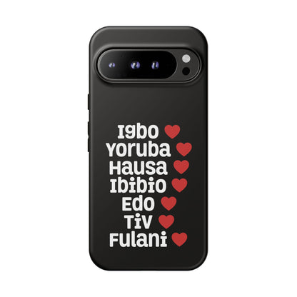 Phone Case — Nigerian Ethnic Pride Design (Igbo, Yoruba, Hausa, Ibibio, Edo, Tiv, Fulani)