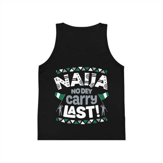 Kid's Tank Top - "Naija No Dey Carry Last" Nigerian Pride Graphic